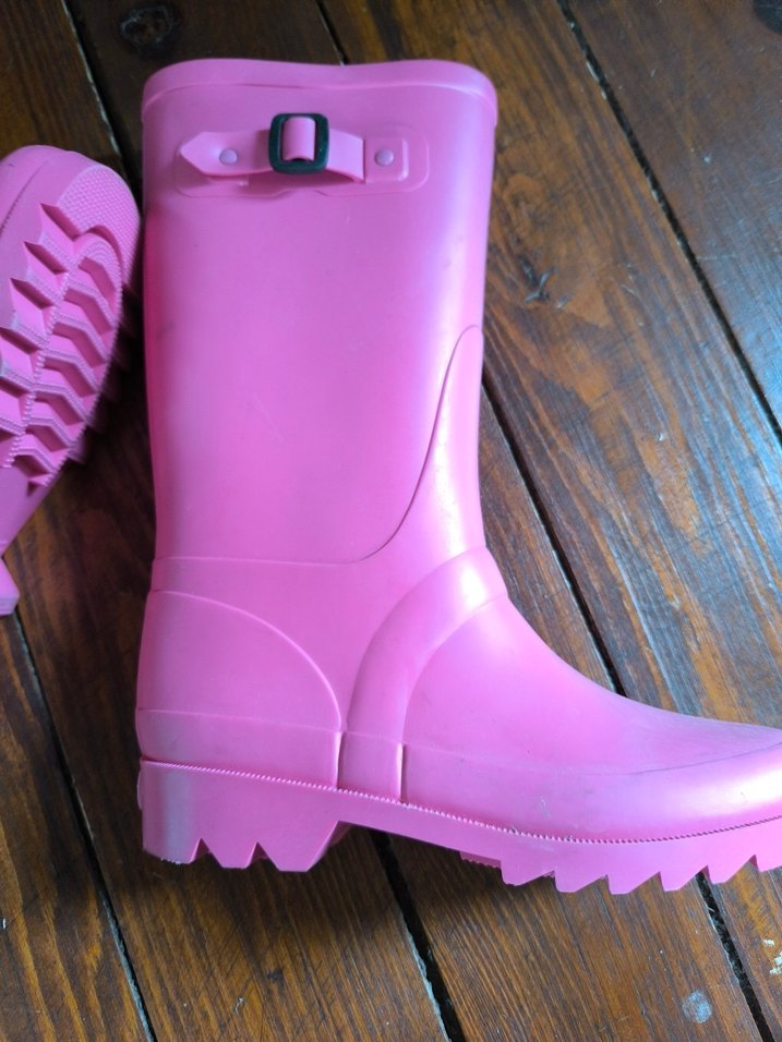 Kızlar için Pembe Lastik Çizme - Görsel 5