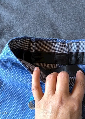 8 Yaş Beden mavi Renk Mavi Düğmeli Çocuk Ceket takim