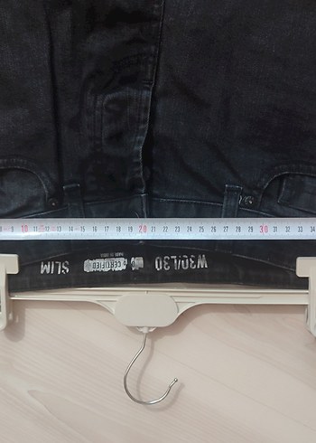 30 Beden gri Renk Gri Regular Fit Denim Erkek Pantolon