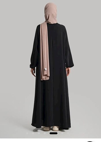 Lemaye kloş elbise ferace cepli - Görsel 3