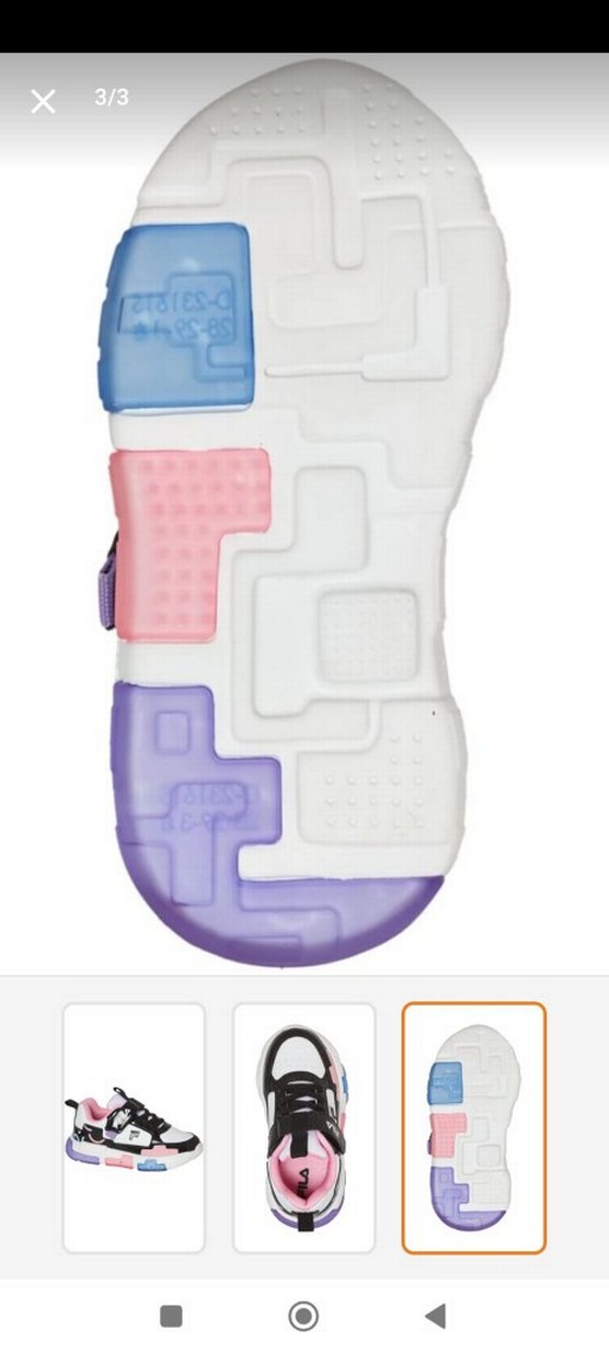 FİLA Kızlar için Çok Renkli Pastel Spor Ayakkabı - Görsel 3