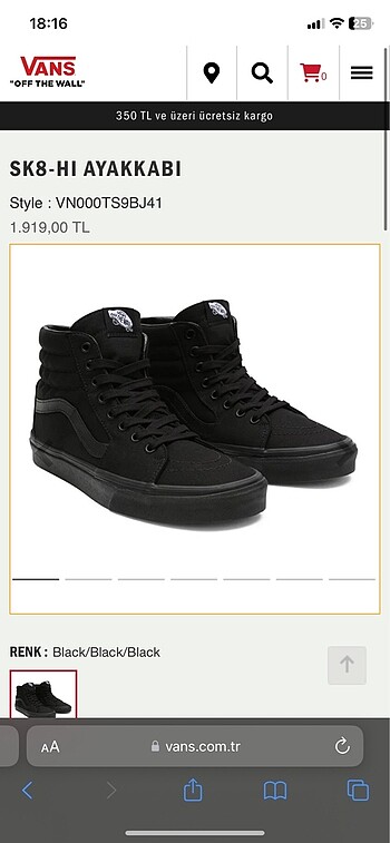Vans SK-HI Ayakkabı