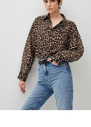 Leoparlı gömlek