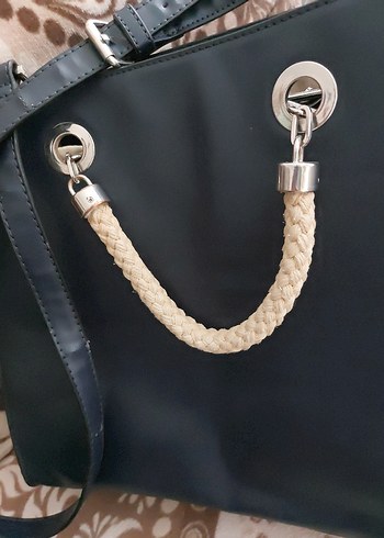 Zara zara deri kol çantası üniversite çantası