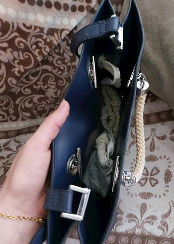 Beden lacivert Renk zara deri kol çantası üniversite çantası