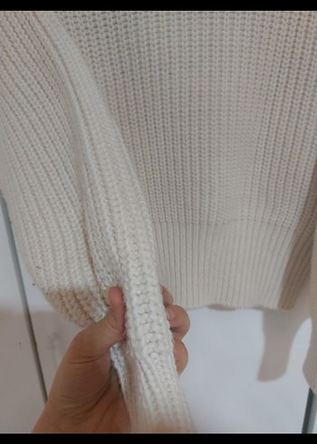 h&m kalın örgü yün Kadın Kazak - Görsel 3