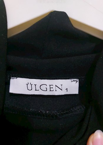 Düğmeli Siyah Yüksek Yakalı Kadın Sweatshirt - Görsel 4