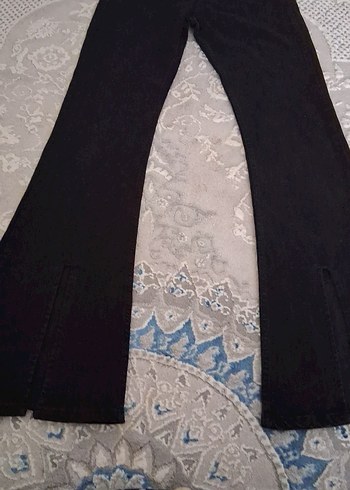 Trendyol & Milla Retro Siyah Denim Paca Yirtmacli Pantolon