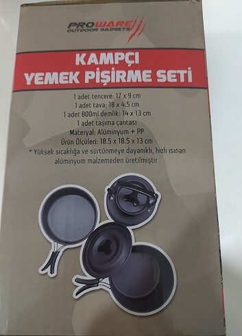 Kampçı yemek pişirme seti 