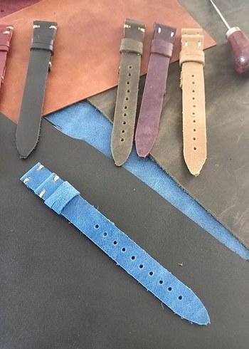 gerçek deri el yapımı saat kordonları - Görsel 9