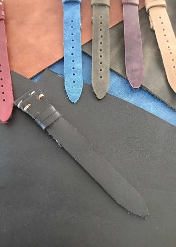 gerçek deri el yapımı saat kordonları - Görsel 8