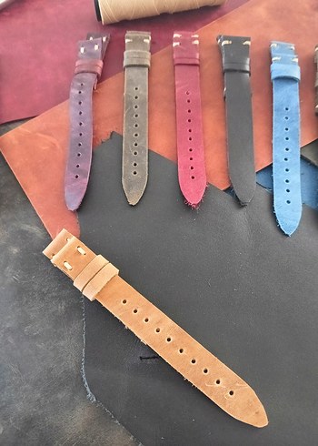 gerçek deri el yapımı saat kordonları - Görsel 4