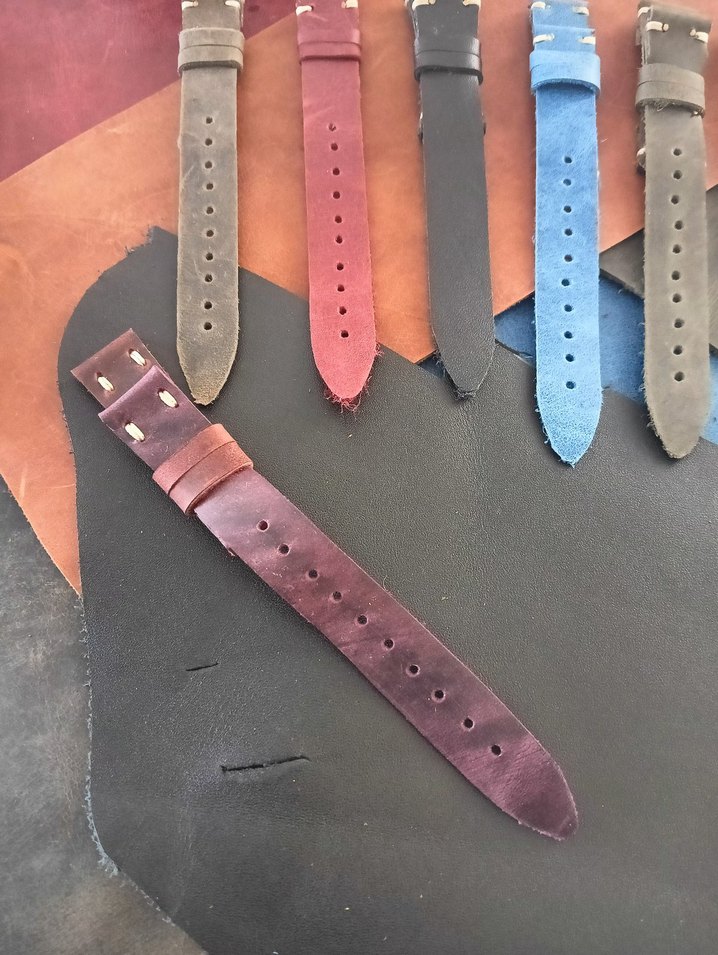 gerçek deri el yapımı saat kordonları - Görsel 5