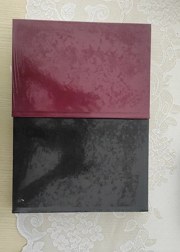 Beden Kasa Defteri - Bordo ve Siyah Set