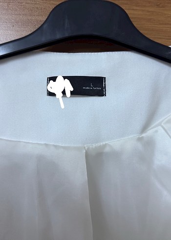 Düğmeli Beyaz Keten Mini Kadın Gömlek - Görsel 4