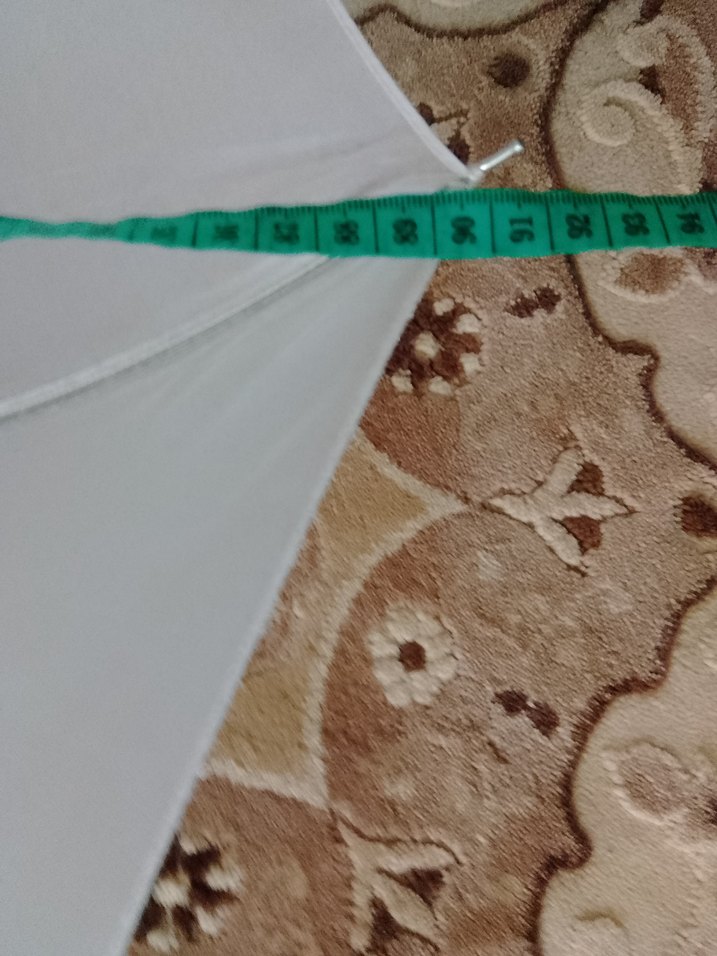 Şeffaf Beyaz Kadın Şemsiye - Görsel 3