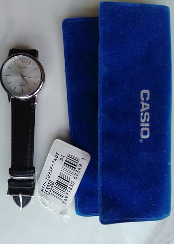 Casio Erkek Saat Klasik Siyah Deri Kayışlı - Görsel 2