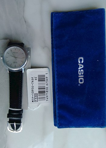 Casio Erkek Saat Klasik Siyah Deri Kayışlı - Görsel 3