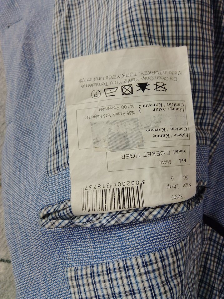 mavi Erkek ceket
, Düğmeli, Regular Fit - Görsel 4