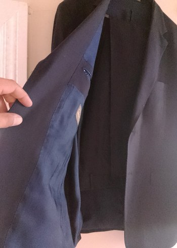 Lacivert Erkek Klasik Kesim Takım Elbise Ceketi - Görsel 6