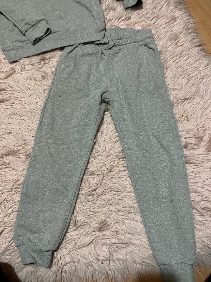 Gri Kız Eşofman Takımı, Rahat Kesim - Görsel 2