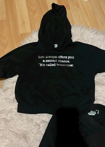 Kapişonlu sweet ve eşofman - Görsel 2