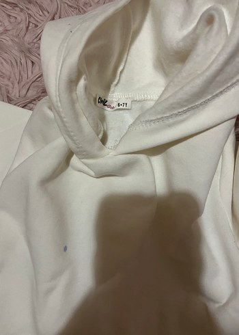 Kız Çocuk Renkli Baskılı Kapüşonlu Sweatshirt - Görsel 4