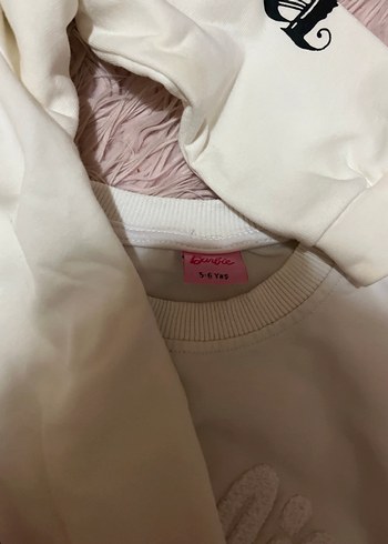 Kız Çocuk Renkli Baskılı Kapüşonlu Sweatshirt - Görsel 5