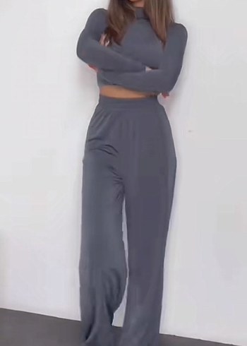Kadın Uzun Kollu Yüksek Yaka takım - Görsel 4