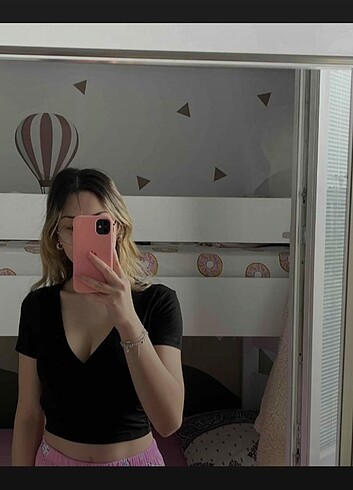 Kruvaze bluz crop iki ürün 