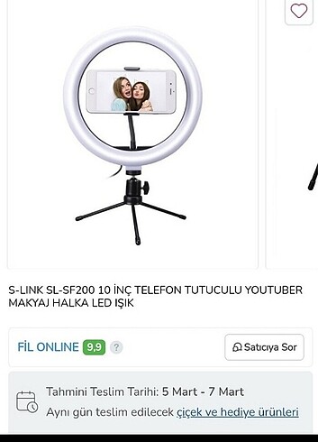 Masa üstü selfie ışığı 