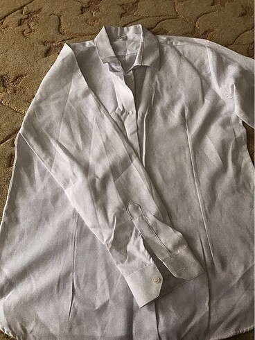 Beyaz kadın iş gömleği - Görsel 3
