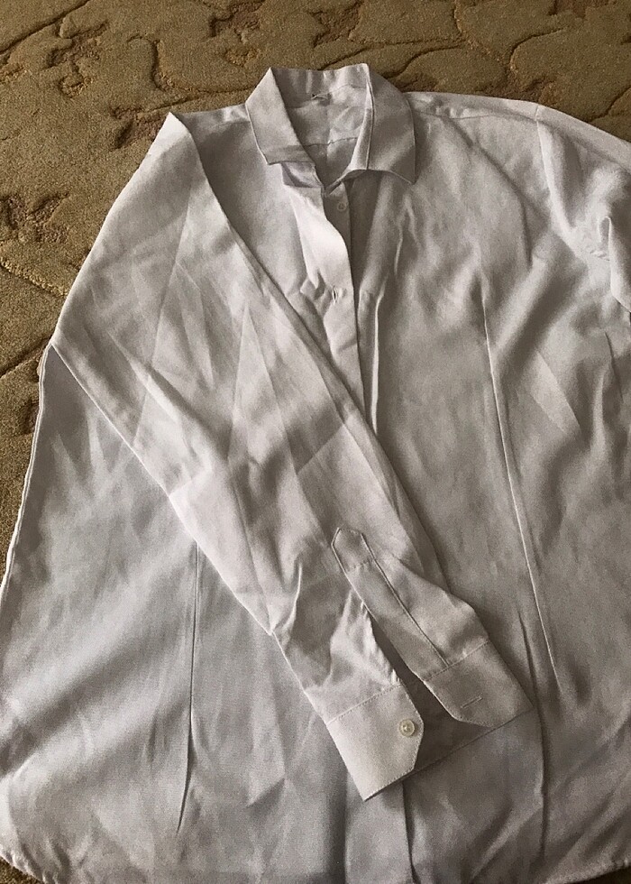 Beyaz kadın iş gömleği - Görsel 3