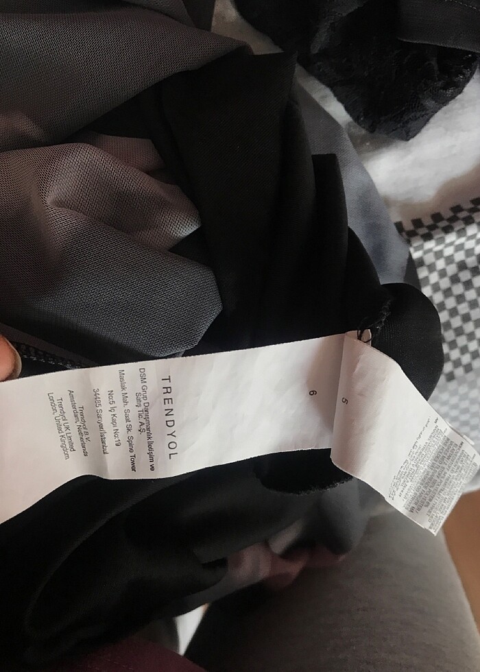 Siyah tül elbise - Görsel 4