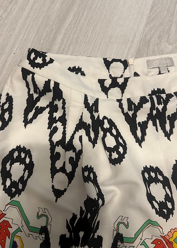 Renkli Bohem Kadın Kumaş Pantolon - Görsel 5