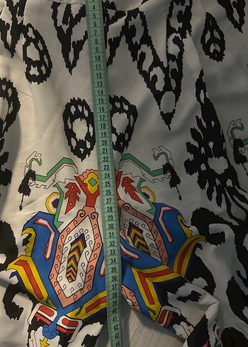 Renkli Bohem Kadın Kumaş Pantolon - Görsel 8