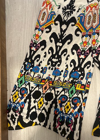 Renkli Bohem Kadın Kumaş Pantolon - Görsel 3