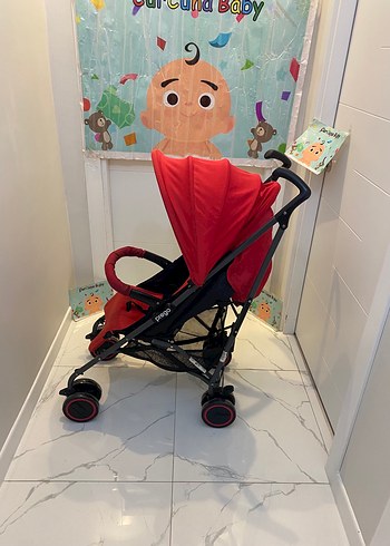 Diğer Beden kırmızı Renk Prego baston bebek arabası