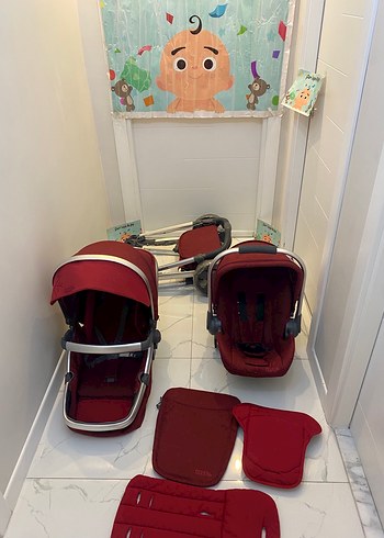 Diğer Beden kırmızı Renk Kraft swicth travel sistem bebek arabası
