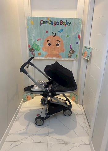 Diğer Beden siyah Renk Qunny Zap xtra çift yönlü bebek arabası