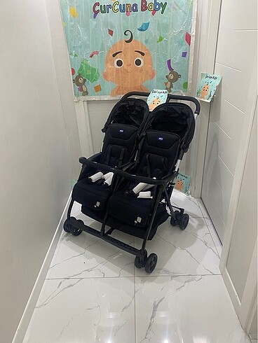 Diğer Beden Chicco Ohlala Twin Ultra Hafif İkiz Bebek Arabası