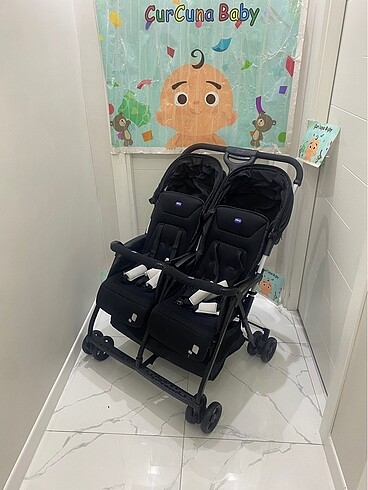 Diğer Beden siyah Renk Chicco Ohlala Twin Ultra Hafif İkiz Bebek Arabası
