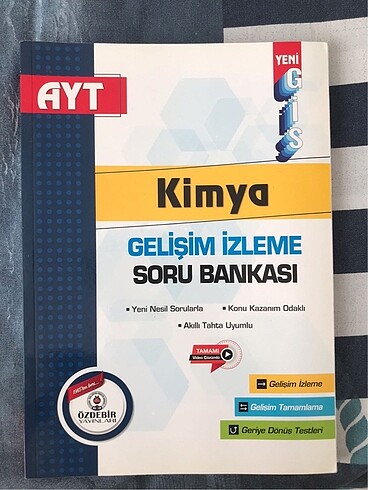 ÖZDEBİR YAYINLARI AYT KİMYA SORU BANKASI