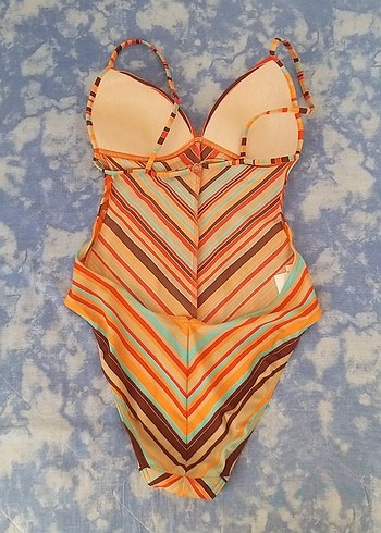 Bohem Çok Renkli Uzun Mayo - Görsel 2