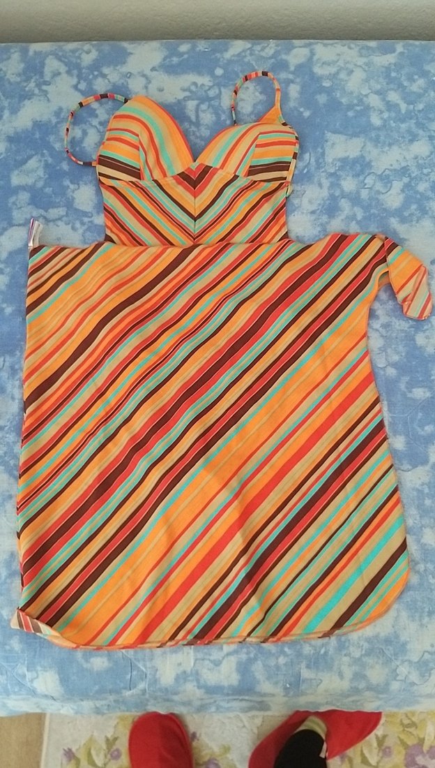 Bohem Çok Renkli Uzun Mayo - Görsel 3