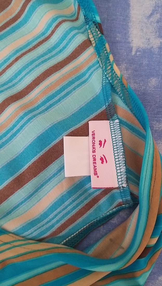 Turkuaz Bohem Uzun Mayo - Görsel 3