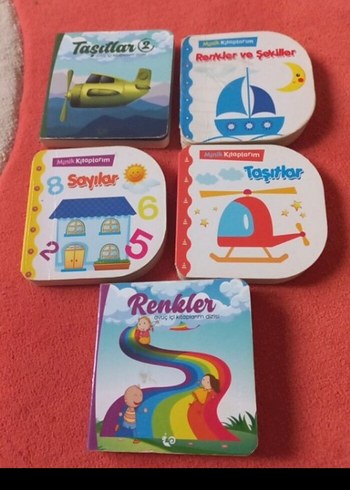 Çocuklar için Renkler, Taşıtlar ve Sayılar Kitapları