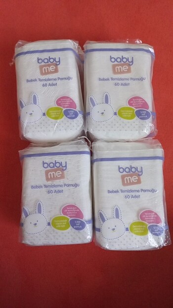 Baby Me Bebek Temizleme Pamuğu 4Adet