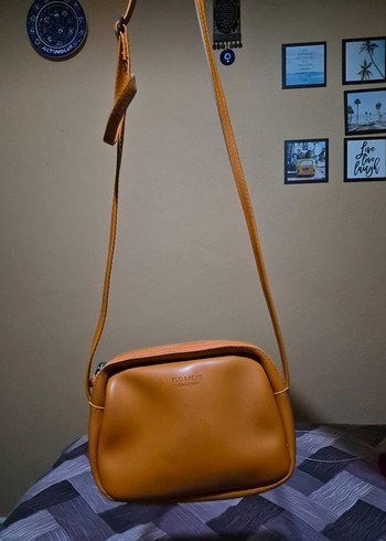 Deri Kahverengi Kadın Çapraz Çanta - Görsel 2