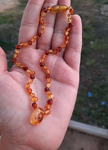 Bebek Kehribar kolye 